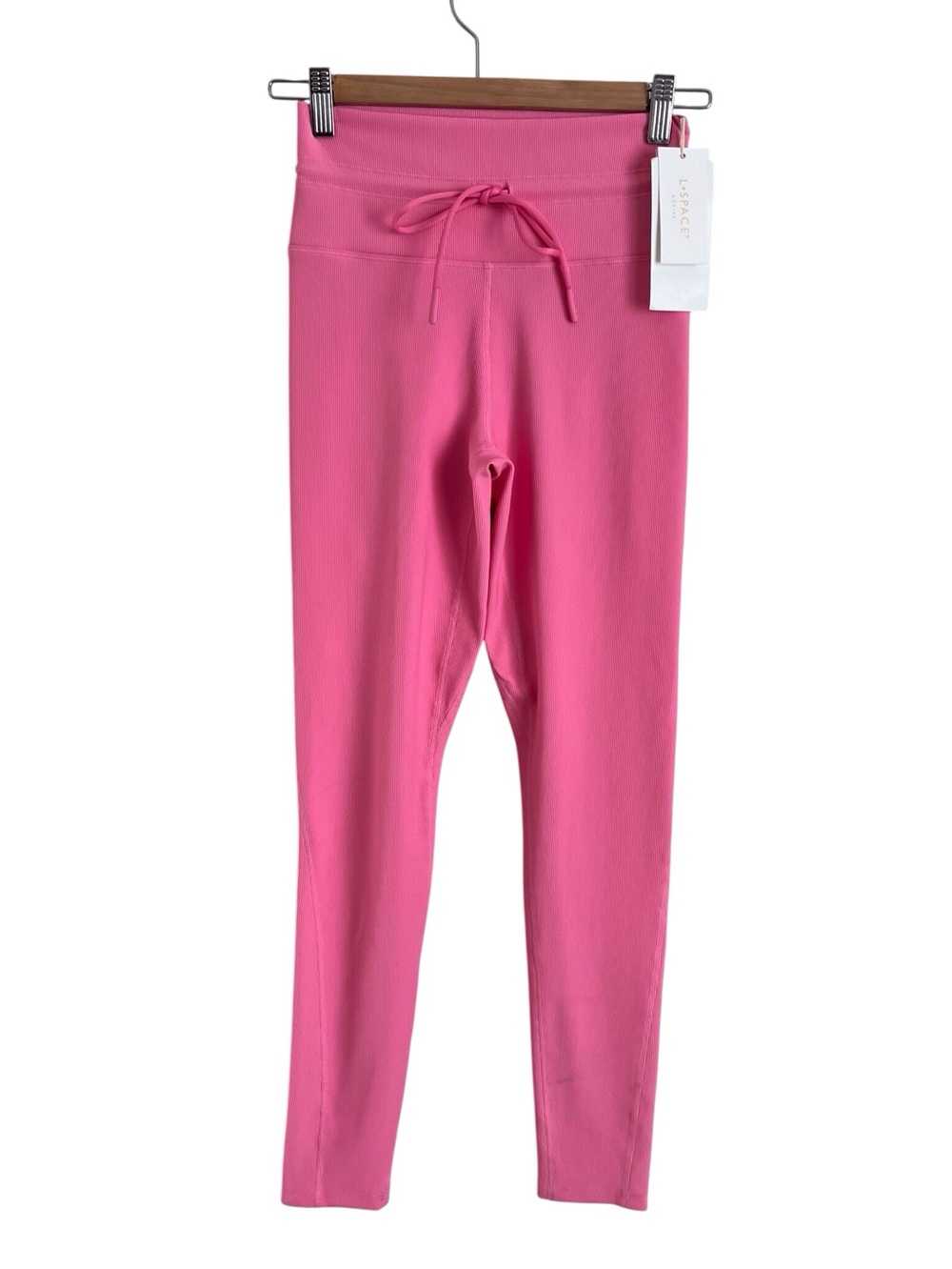 L*Space Bright Pink Turner Legging Ribbed Athletic Workout Gym Dopamine Small